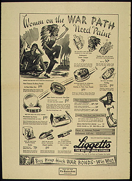 Home Front_Women on the War Path Need Paint (Rexall Drug Store Advertisement)